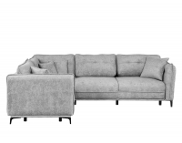 Rohová sedačka s rozkladom a úložným priestorom Borden Lux L - sivá