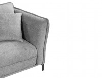 Rohová sedačka s rozkladom a úložným priestorom Borden Lux P - sivá