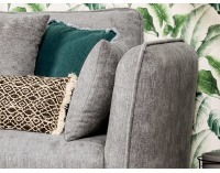 Rohová sedačka s rozkladom a úložným priestorom Borden Lux P - sivá