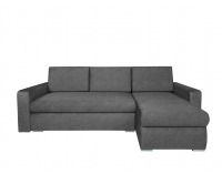 Rohová sedačka s rozkladom a úložným priestorom Brag Lux L/P - sivá