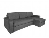 Rohová sedačka s rozkladom a úložným priestorom Brag Lux L/P - sivá
