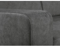 Rohová sedačka s rozkladom a úložným priestorom Brag Lux L/P - sivá