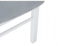 Jedálenská stolička Cannet - biela / sivá