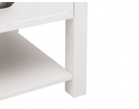 Konferenčný stolík so zásuvkami Cannet LAW/110 - biela / dub canyon monument / biela matná