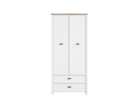 Šatníková skriňa Cannet SZF2D2S - biela / dub canyon monument / biela matná