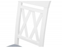 Jedálenská stolička Cannet-T - biela / sivá