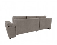 Rohová sedačka s rozkladom Carl II Lux L - hnedá