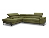 Rohová sedačka s rozkladom a úložným priestorom Cayman L - zelená / čierna