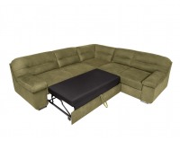 Rohová sedačka s rozkladom a úložným priestorom Cayo P - zelená