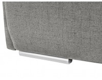 Pohovka s rozkladom a úložným priestorom Clarc II Lux - sivá / svetlomodrá