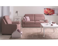 Kožené kreslo Clivia - ružová