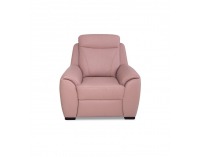 Kožené kreslo Clivia - ružová