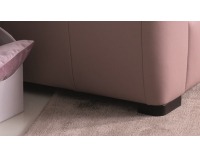 Kožené kreslo Clivia - ružová