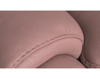 Kožené kreslo Clivia - ružová