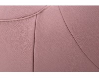 Kožená rohová sedačka s rozkladom Clivia P - ružová