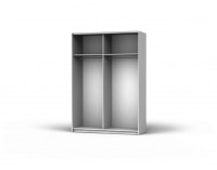 Šatníková skriňa s posuvnými dverami Colin 153 - biela / dub sonoma