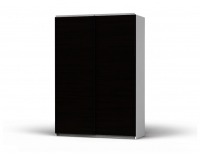 Šatníková skriňa s posuvnými dverami Colin 153 - biela / wenge