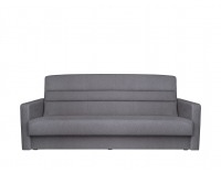 Pohovka s rozkladom a úložným priestorom Daka - sivá