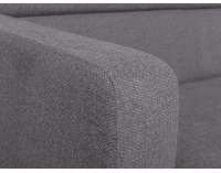 Pohovka s rozkladom a úložným priestorom Daka - sivá