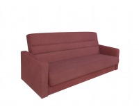 Pohovka s rozkladom a úložným priestorom Daka - tmavoružová