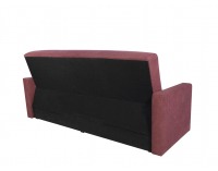 Pohovka s rozkladom a úložným priestorom Daka - tmavoružová