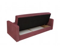 Pohovka s rozkladom a úložným priestorom Daka - tmavoružová