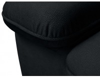 Rohová sedačka s rozkladom a úložným priestorom Darby L - čierna