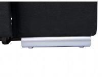 Rohová sedačka s rozkladom a úložným priestorom Darby L - čierna