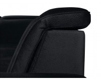 Rohová sedačka s rozkladom a úložným priestorom Darby L - čierna