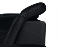 Rohová sedačka s rozkladom a úložným priestorom Darby L - čierna