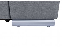 Rohová sedačka s rozkladom a úložným priestorom Darby L - sivá
