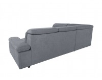 Rohová sedačka s rozkladom a úložným priestorom Darby L - sivá