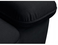 Rohová sedačka s rozkladom a úložným priestorom Darby P - čierna