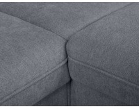 Rohová sedačka s rozkladom a úložným priestorom Darby P - sivá