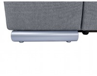Rohová sedačka s rozkladom a úložným priestorom Darby P - sivá