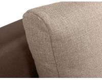 Pohovka s rozkladom a úložným priestorom Daria III Lux - svetlohnedá / hnedá