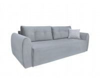 Pohovka s rozkladom a úložným priestorom Divala Lux - svetlosivá / vzor