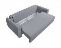 Pohovka s rozkladom a úložným priestorom Divala Lux - svetlosivá / vzor