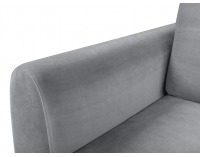 Pohovka s rozkladom a úložným priestorom Divala Lux - svetlosivá / vzor