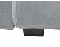 Pohovka s rozkladom a úložným priestorom Divala Lux - svetlosivá / vzor