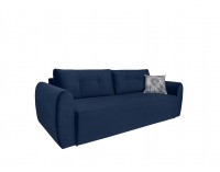 Pohovka s rozkladom a úložným priestorom Divala Lux - tmavomodrá / vzor