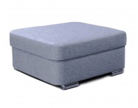 Taburetka Dolores - modrosivá / chróm