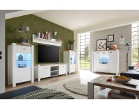 Šatníková skriňa Dreviso SZF3D3S - biela / dub westminster