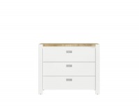 Komoda Dreviso Baby KOM3S - biela / dub westminster
