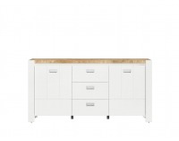 Komoda Dreviso KOM2D3S/160 - biela / dub westminster