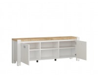 TV stolík Dreviso RTV2D/160 - biela / dub westminster