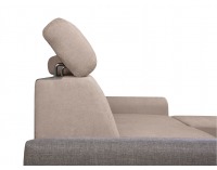 Rohová sedačka s rozkladom a úložným priestorom Elena II L/P - béžová / hnedá / mocca