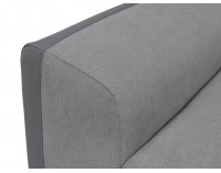 Rohová sedačka s rozkladom a úložným priestorom Elena II L/P - sivá / tmavosivá