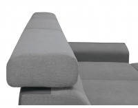 Rohová sedačka s rozkladom a úložným priestorom Elena II L/P - sivá / tmavosivá