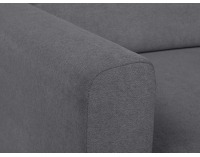 Rohová sedačka s rozkladom Feliz Lux L/P - sivá / drevo (TX002)